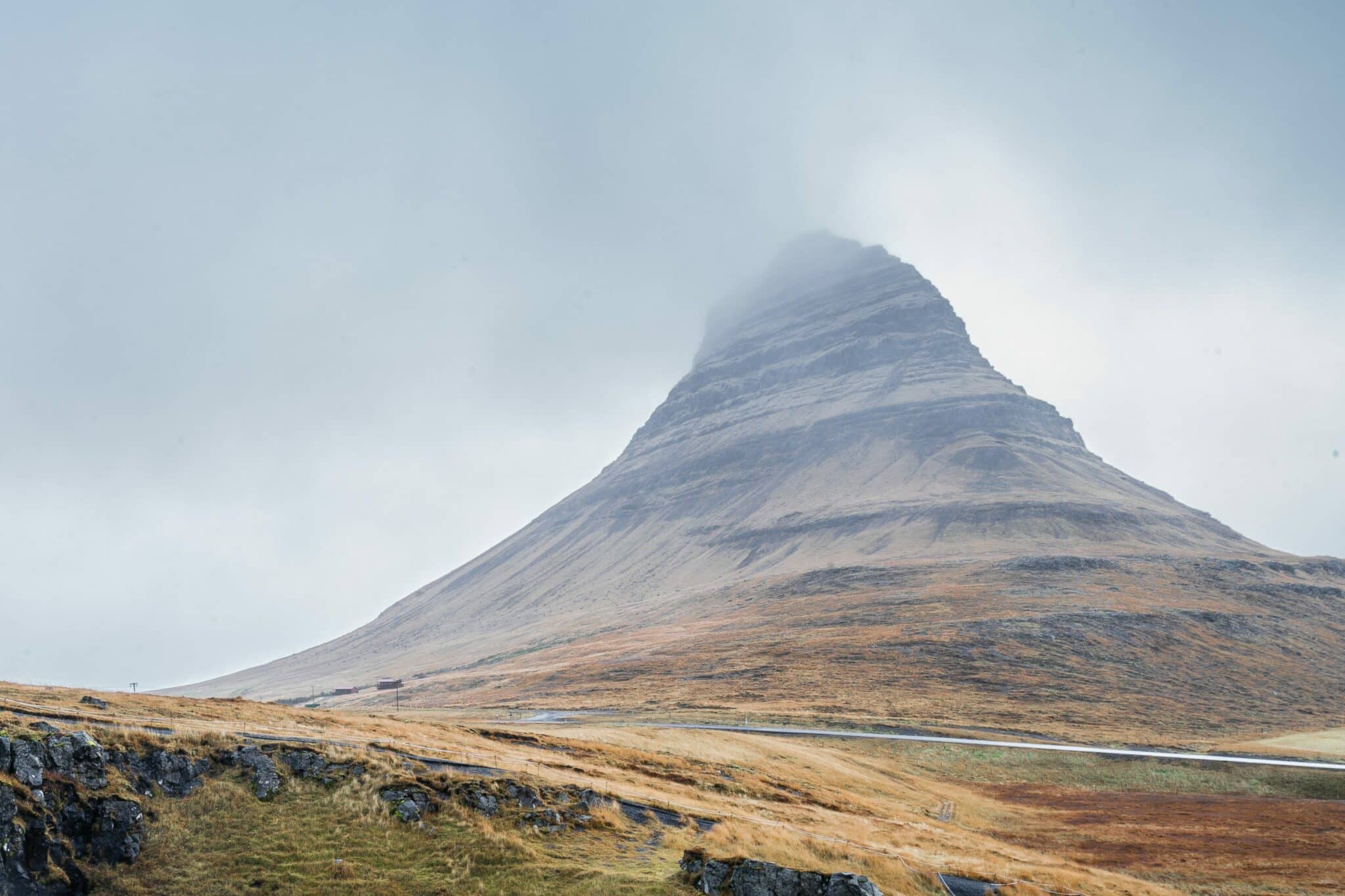 Kirkjufell som ett av Islands bästa fotomotiv